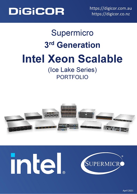 DiGiCOR Supermicro 3rd Gen Intel Xeon Scalable Server Portfolio